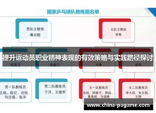 提升运动员职业精神表现的有效策略与实践路径探讨 提升运动员职业精神表现的有效策略与实践路径探讨